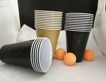Beerpong Krus – Sort & Guld