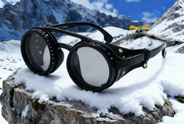 Gletsjer Solbrille – Solbrille med Sideskærme og justerbar styrke