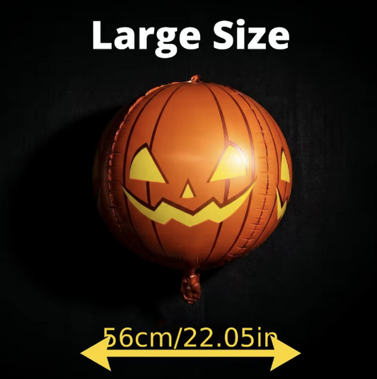 5 stk. Halloween Folie Græskarballoner
