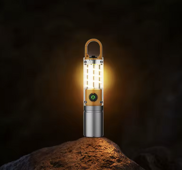 Camping Lommelygte med LED & Wolframlys