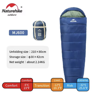 Nature Hike sovepose (komfortabel ned til minus 5 grader)